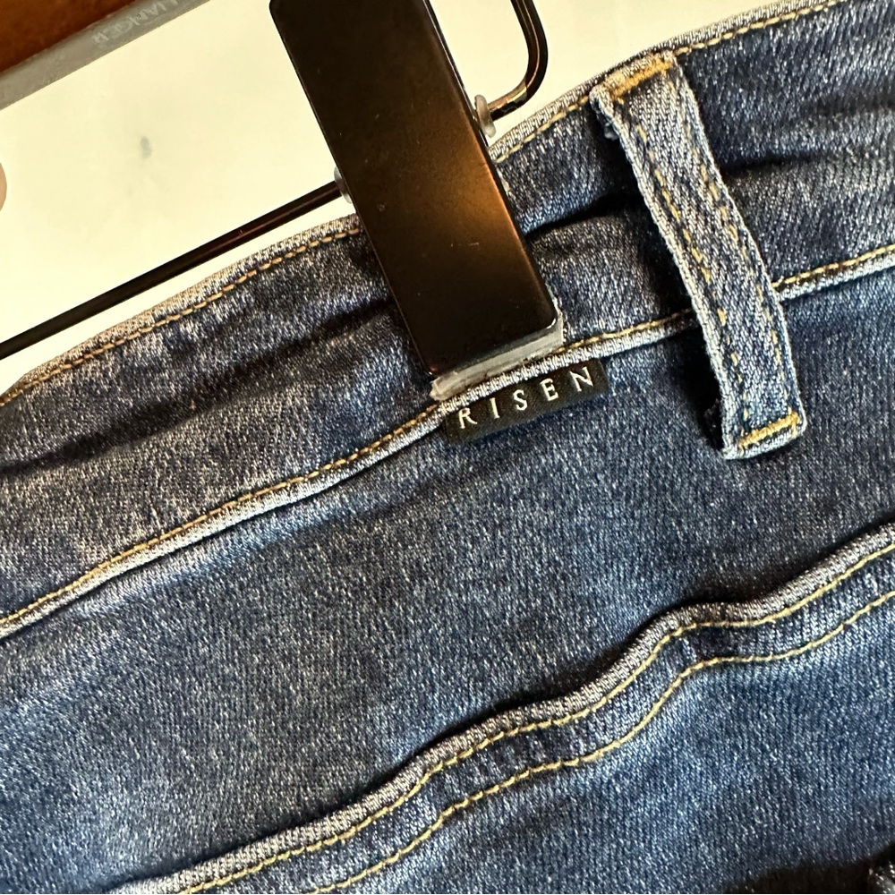 RISEN JEANS Women’s Size 2XL Denim NWT Wide Leg Style High Rise Straight Stretch - Picture 16 of 16